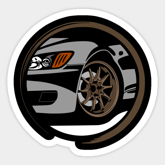Jdm Honda S2000 With Volk Rays Ce28 Wheel Jdm Sticker Teepublic
