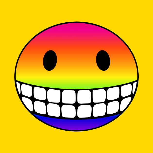 Rainbow Smiley by RawSunArt