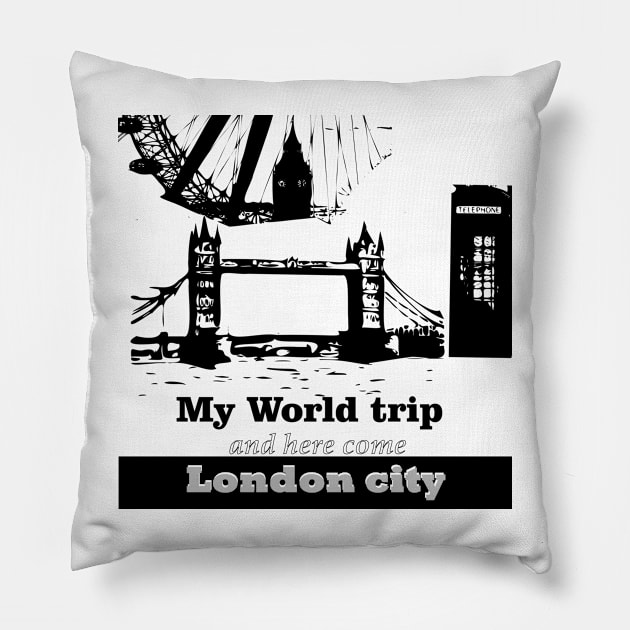 London city, UK Pillow by Fastprod