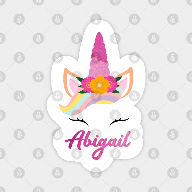 Name abigail unicorn lover Magnet by Gaming champion