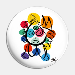 Cool Graffiti Art Joyful  Colorful Kid Pin