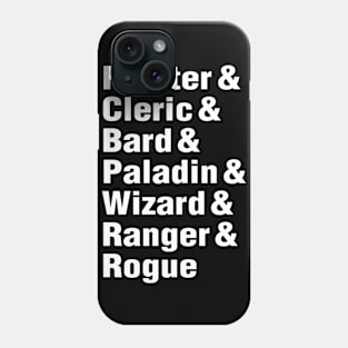 D20 Class List Phone Case