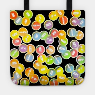 RV Colored Bubbles - Big Bright, Retro Style Dots Tote