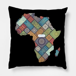 Africa Map Pillow