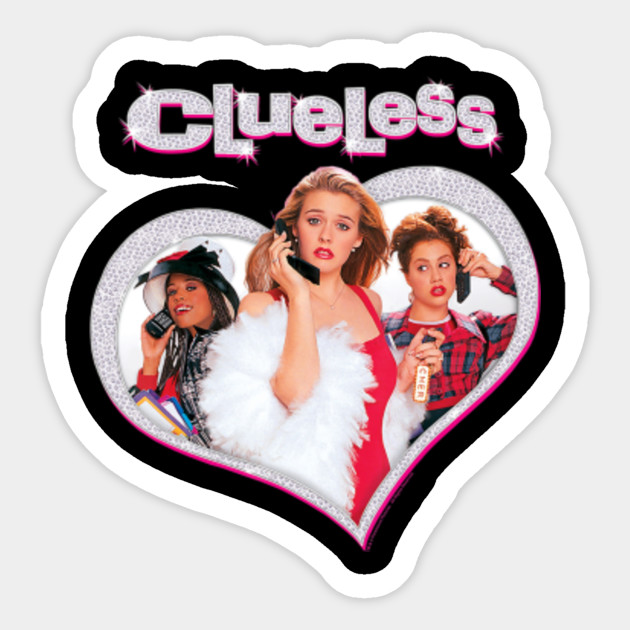 Clueless Cher S Trio Sparkle Heart Poster Graphic T Shirt