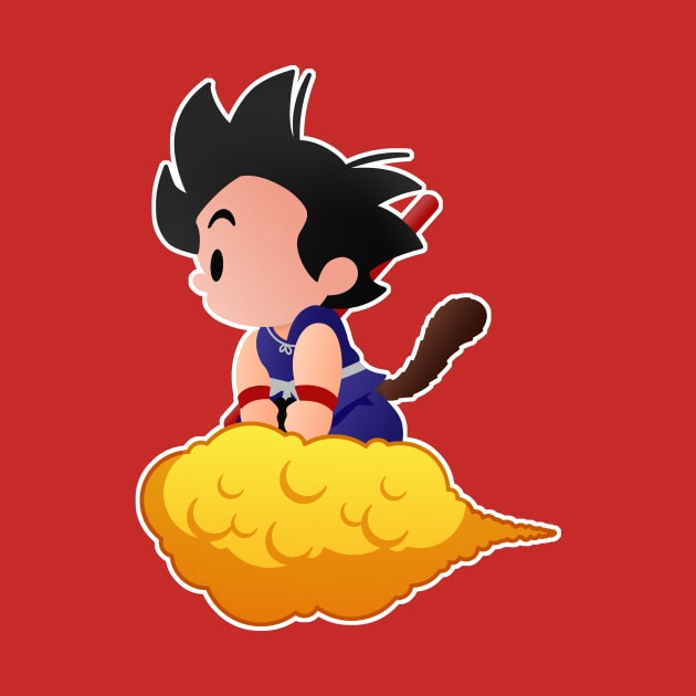 Kid Goku Crossing by JPenfieldDesigns