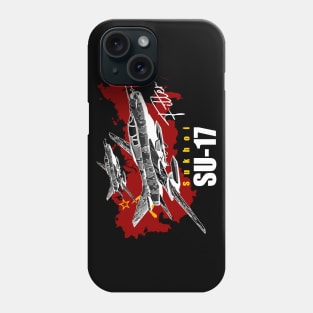 Sukhoi SU-17 Vintage Soviet Union fighterjet Phone Case