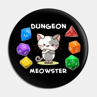 Dungeon Meowster | Dungeon Master Cat Pin