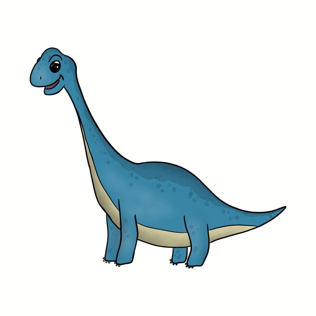 Cute brachiosaurus by drew.art