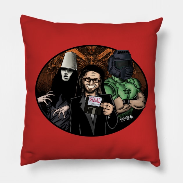 DOOM SIGIL Pillow by Montagu Studios