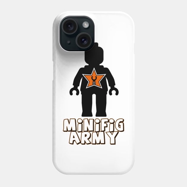 "MINIFIG ARMY" Minifig with Customize My Minifig Star Logo Phone Case by ChilleeW