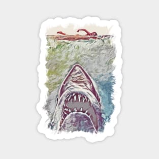 Jaws Abstract Alternate Fan Art Poster Magnet