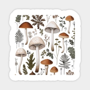 Minimalist Magic Mushroom Magnet