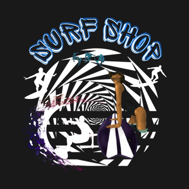 Surf Shop by MckinleyArt