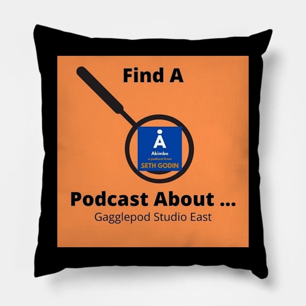 Akimbo Review Pillow by Find A Podcast About