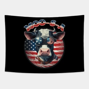 Patriotic USA Cow- Celebrate Animals and America Tapestry