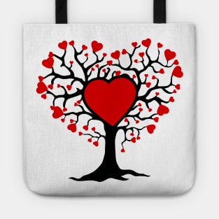 The heart tree is lovable Tote