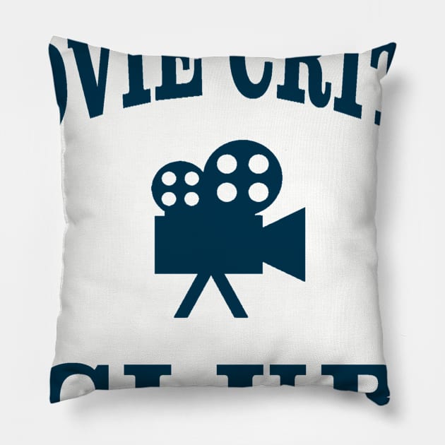 Movie Critic Club Pillow by Milasneeze