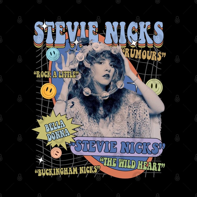 Stevie Nicks Vintage Rock Music by Evergreen Daily