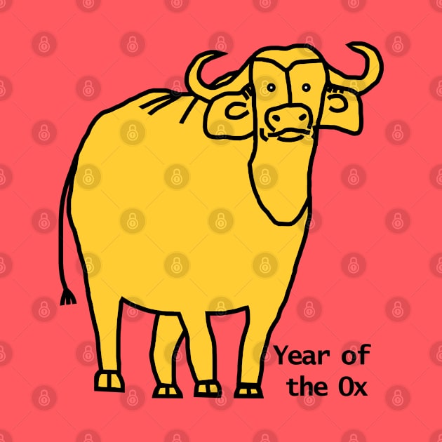 Year of the Ox Yellow by ellenhenryart