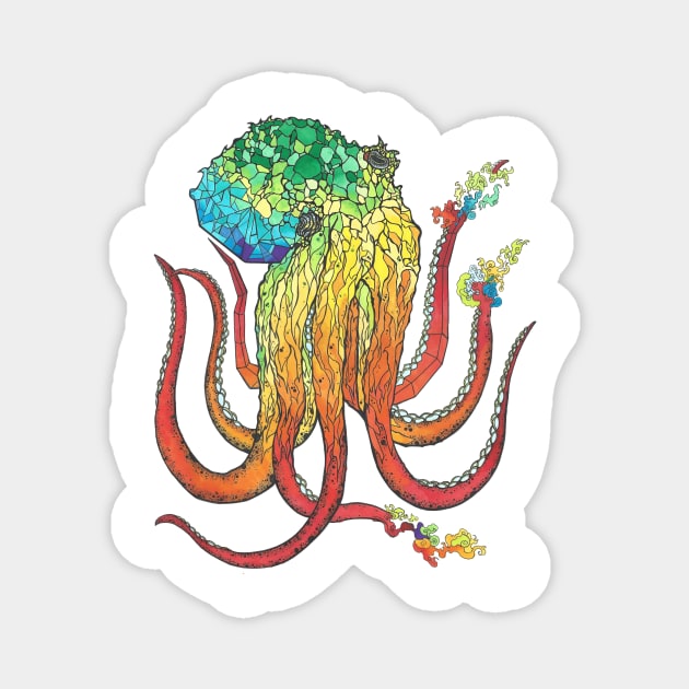 Existential Octopus Magnet by ArtbyKaiju