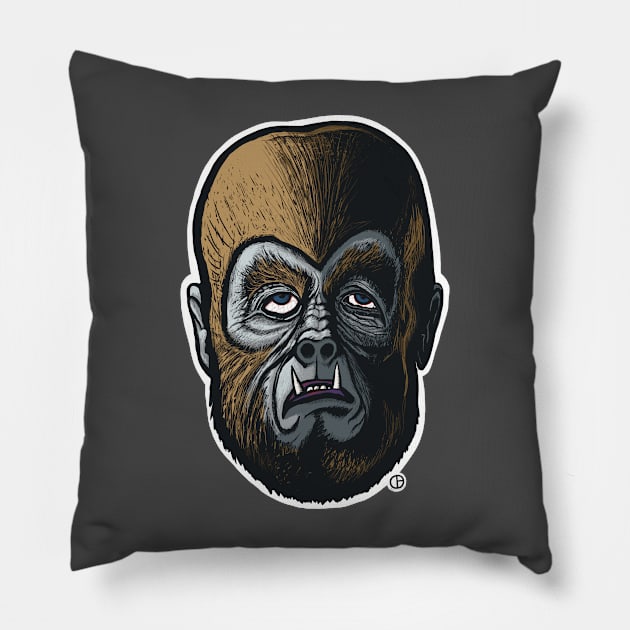 The Wolfman Pillow by Art from the Blue Room