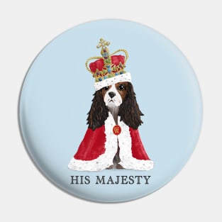 His Majesty King Charles Fun Coronation Souvenir  Pink Pin