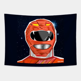 the red power ranger in space Tapestry