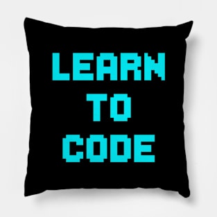 LEARN TO CODE Pillow