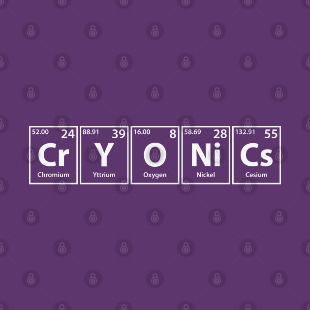 Cryonics (Cr-Y-O-Ni-Cs) Periodic Elements Spelling by cerebrands