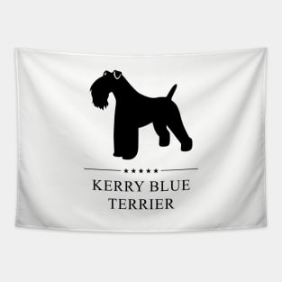 Kerry Blue Terrier Black Silhouette Tapestry