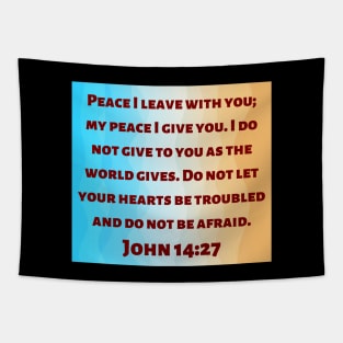 Bible Verse John 14:27 Tapestry