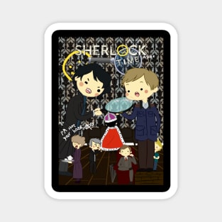 Sherlock Adventure Time Fan Art Magnet