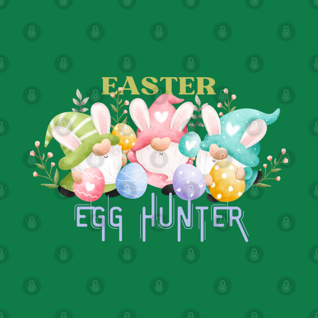 Discover Easter Egg Hunter Gnome Easter Egg - Easter Egg Hunter Gnome Easter Egg - T-Shirt