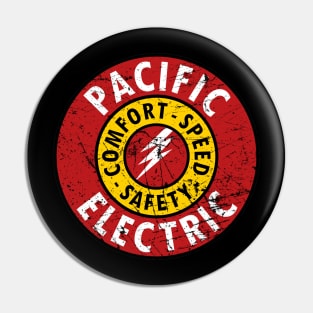 Distressed Pacific Electric Railway Pin