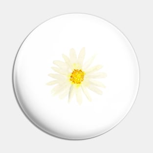 Daisy | Watercolor | Art | Pattern | White Pin