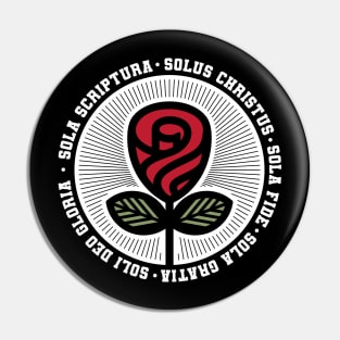 Luther's Rose. The Five Solas of the Reformation. Pin