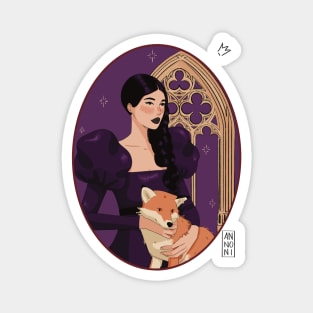 Fox gothic girl Magnet