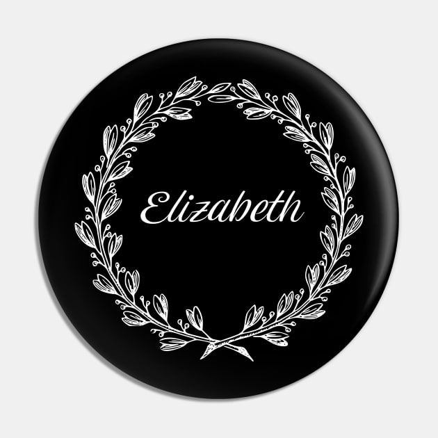 Elizabeth Floral Wreath Pin by anonopinion