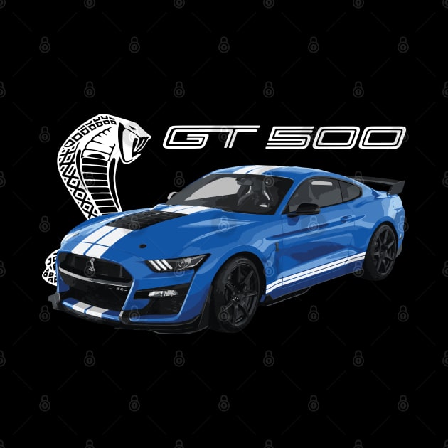 GT500 Mustang shelby cobra velocity blue by cowtown_cowboy