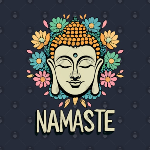 Buddha - Namaste by Neon Galaxia