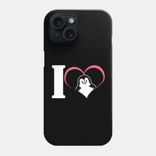 'I Love Penguins' Cute Penguin Seabird Gift Phone Case