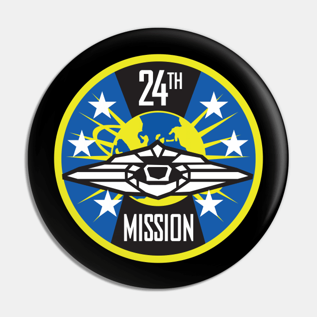 24th Mission Pin by MindsparkCreative