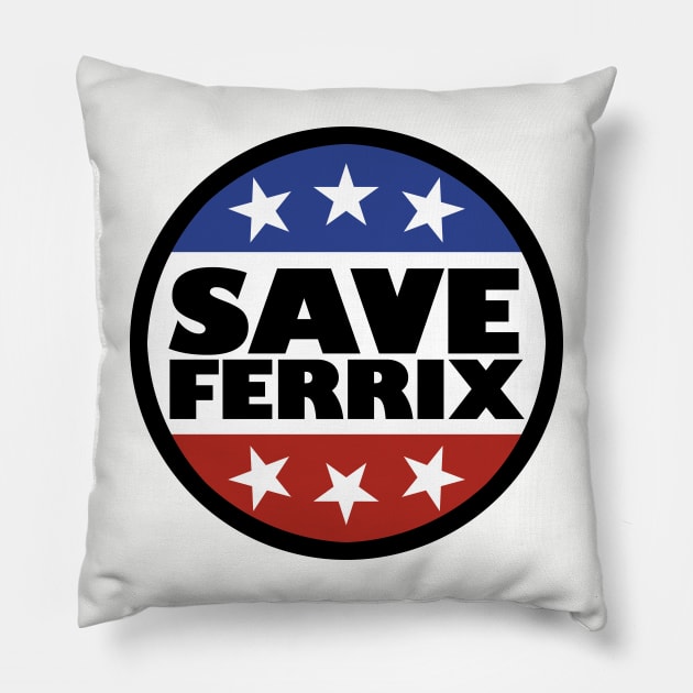 Save Ferrix Pillow by artnessbyjustinbrown