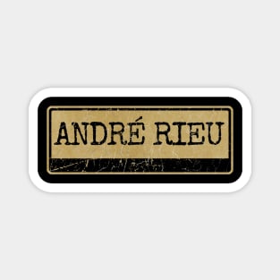 Aliska text black retro - ANDRÉ RIEU Magnet