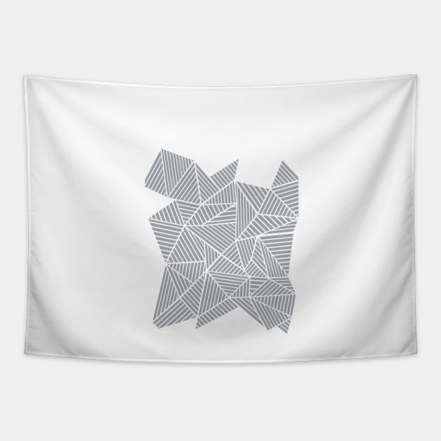 Abstract Mountain Grey Tapestry by ProjectM
