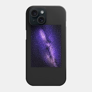 Galaxy, Galaxy print, Blue, Purple, Black, Stars print, Modern art, Wall art, Print, Minimalistic, Modern Phone Case