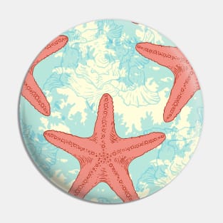 Star Fish and Sea Life Pattern Pin