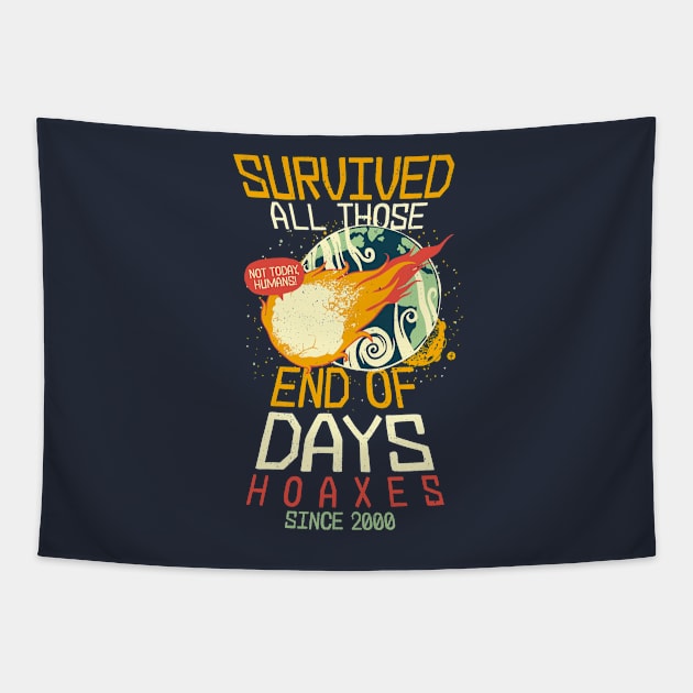 Apocalypse Survivor Tapestry by raffaus