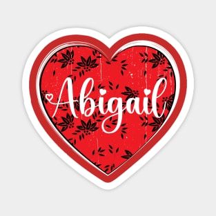 I Love Abigail First Name I Heart Abigail Magnet